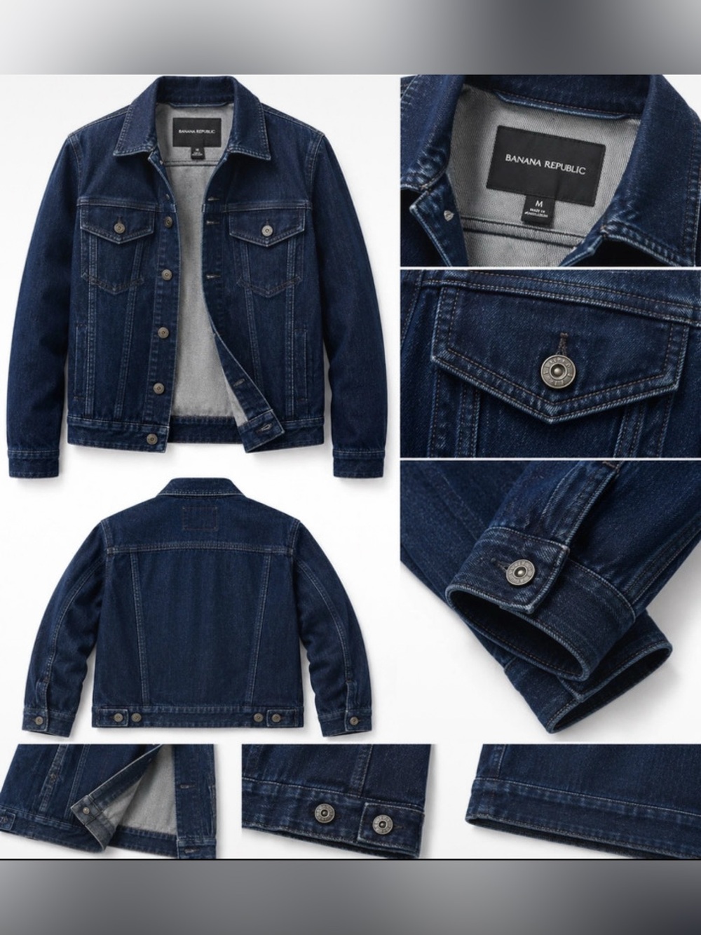 Banana Republic Deep Blue Denim Jacket